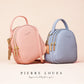 Pierre Louis new ladies backpack Korean version of pure color ladies bag large capacity simple ladies small backpack