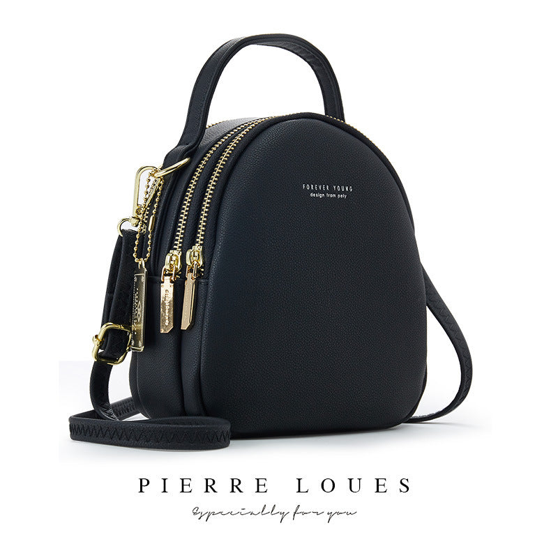 Pierre Louis new ladies backpack Korean version of pure color ladies bag large capacity simple ladies small backpack