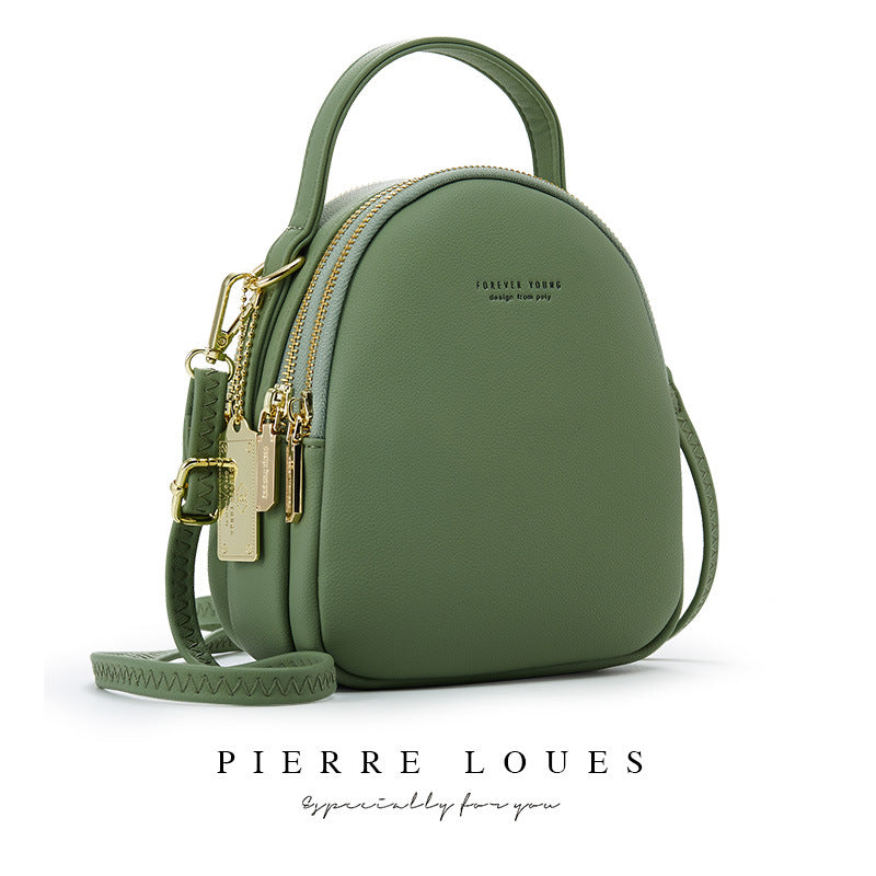 Pierre Louis new ladies backpack Korean version of pure color ladies bag large capacity simple ladies small backpack