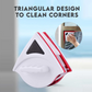 Dream Ka: Red and White Double Layer Magnetic Window Cleaner Triangular Design Window Glass Cleaner Clean Corners